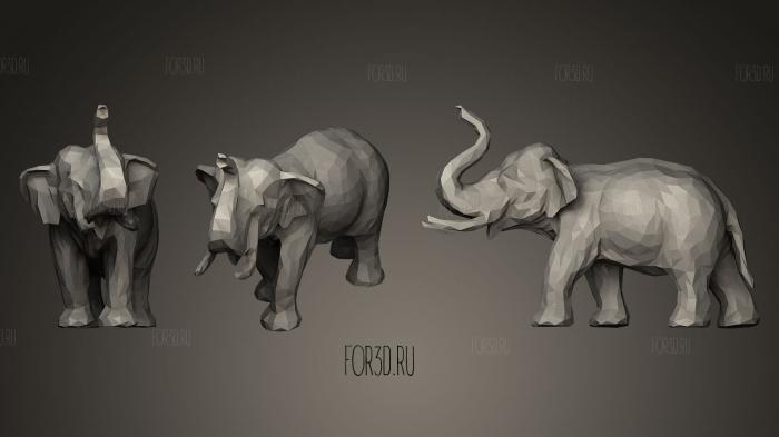 Азиатский слон 3d stl модель для ЧПУ